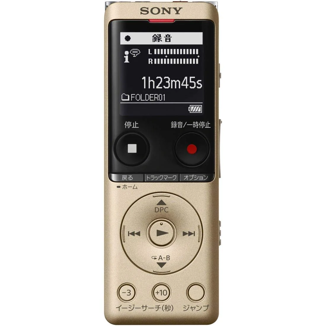 Sony Registratore IC 4GB S-mic Sistema ICD-UX570F Oro