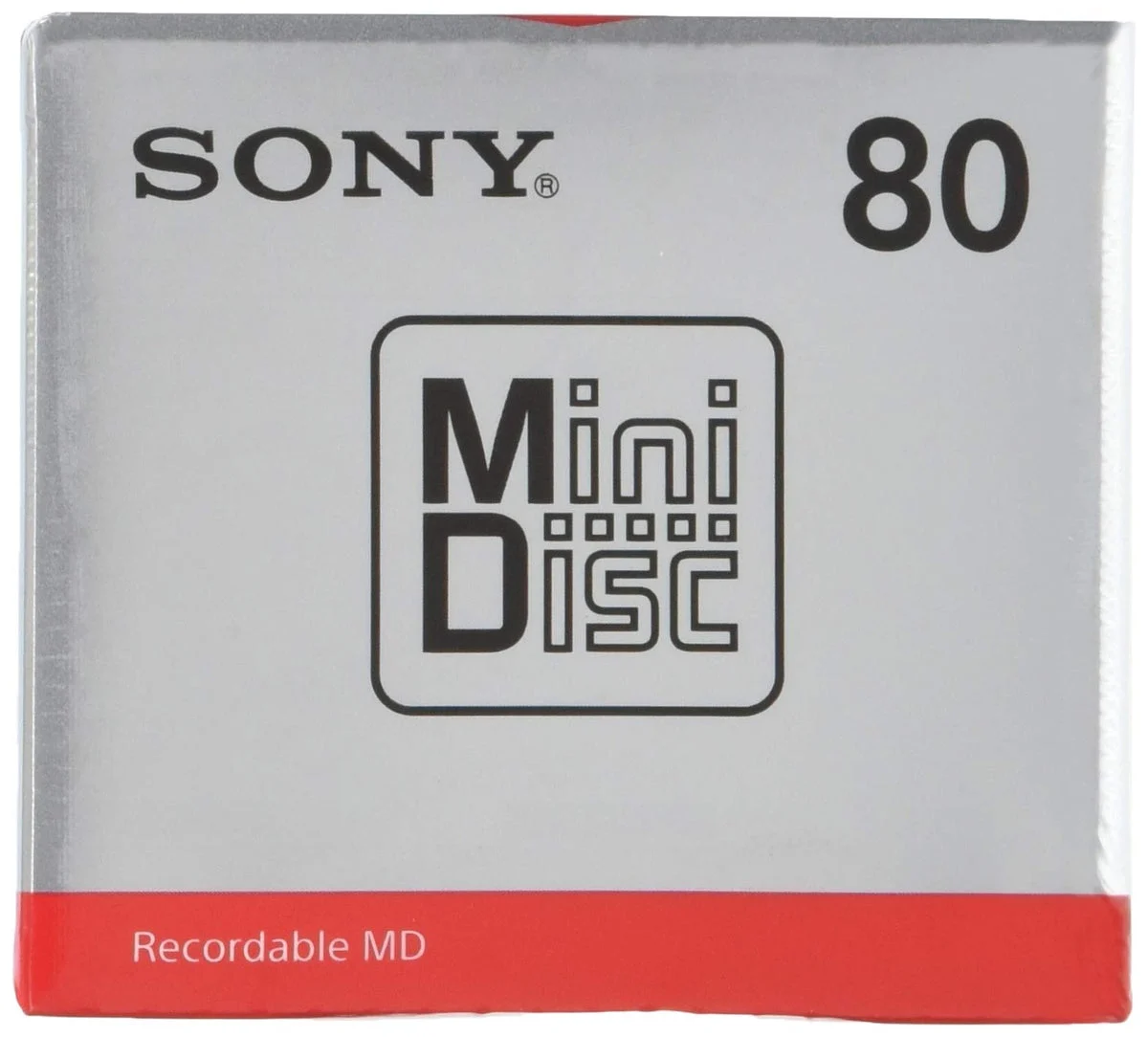 Sony MiniDisc 80 Minutes Single Pack MDW80T Audio Recording Media
