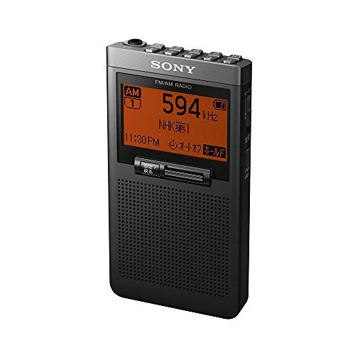 Sony Radio PLL Sintetizzatore FM/AM/Wide FM Auricolare Incluso SRF-T355 Nero