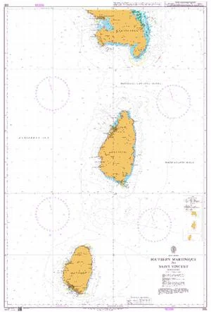 southern martinique to saint vincent n. 596 (2012) - Carte nautiche, da pesca…