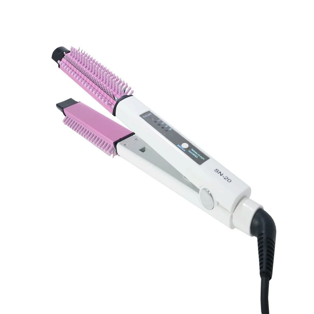 SPAZZOLA ELETTRICA LISCIA CAPELLI CREA ONDE PIASTRA INDICAZIONE TEMPERATURA SN20 - TrAdE Shop Traesio