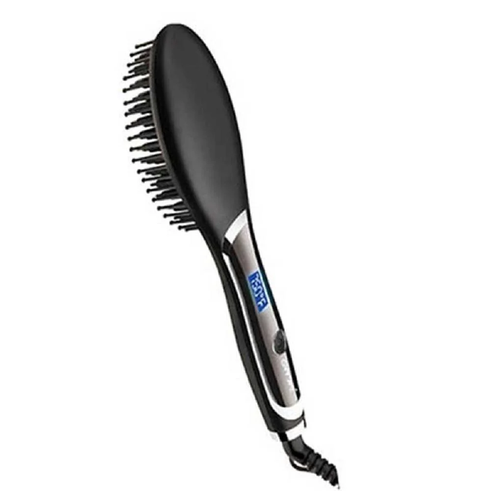 SPAZZOLA PER CAPELLI PROFESSIONALE ELETTRICA PETTINE DISPLAY LCD LISCI GM-2972