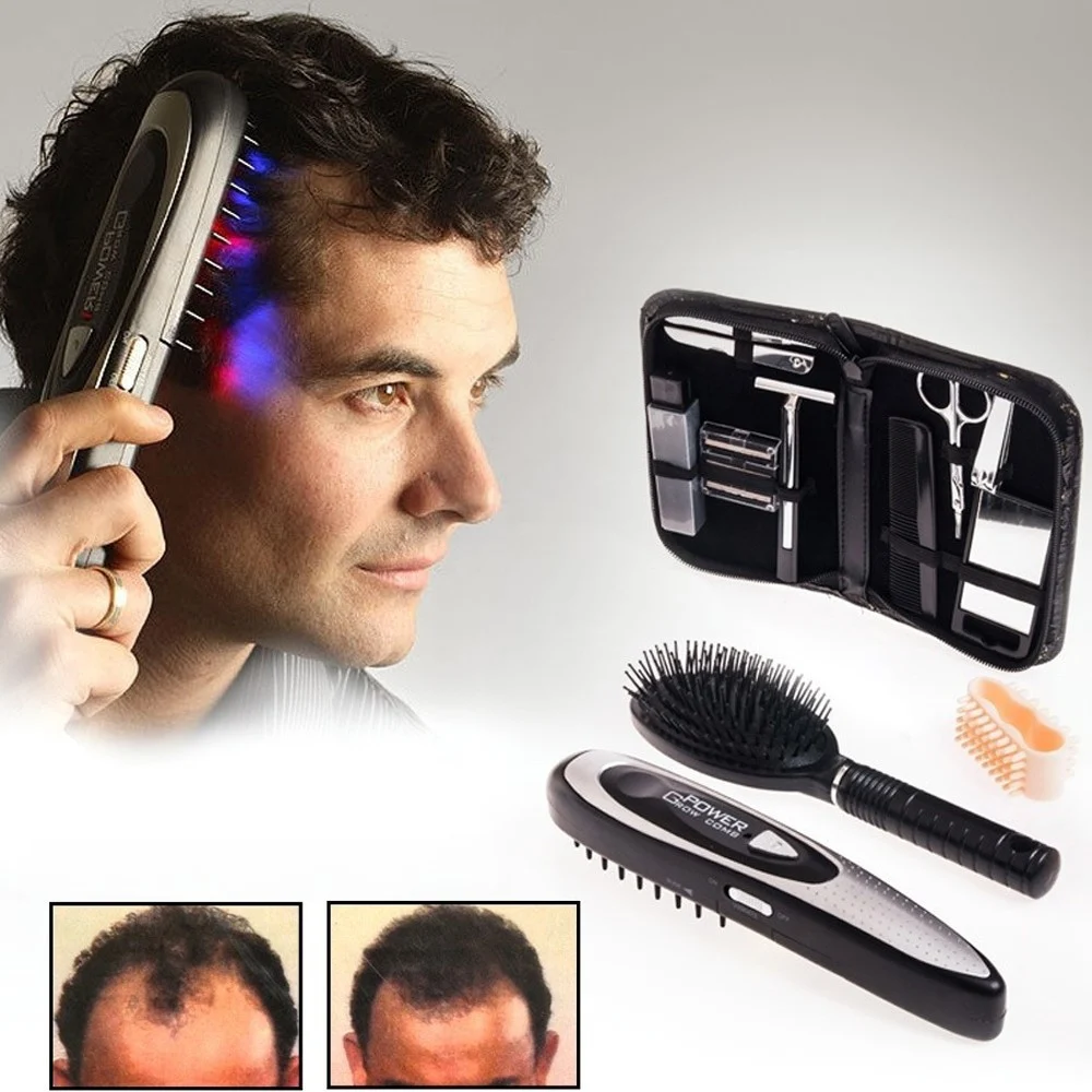 SPAZZOLA PETTINE LASER ANTI CADUTA CAPELLI ELETTRONICA GROW COMB PER UOMO DONNA - TrAdE Shop Traesio