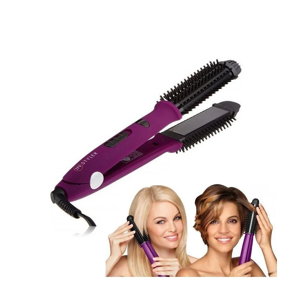 SPAZZOLA PIASTRA ELETTRICA LISCIA CAPELLI CREA RICCI ONDE IONIC 2 IN 1 STYLER - TrAdE Shop Traesio