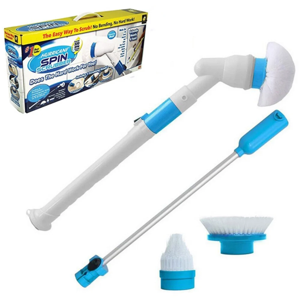 SPAZZOLONE SPAZZOLA ROTANTE CORDLESS RICARICABILE PER PULIZIA PIASTRELLE BAGNO - TrAdE Shop Traesio