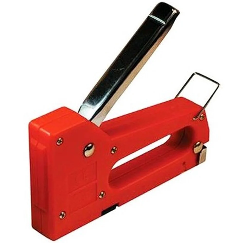 SPILLATRICE PER PUNTI METALLICI MANUALE 4-8MM 0.7MM CROMATA CON PUNTE GRAFFETTE SPILLE PER FALEGNAME