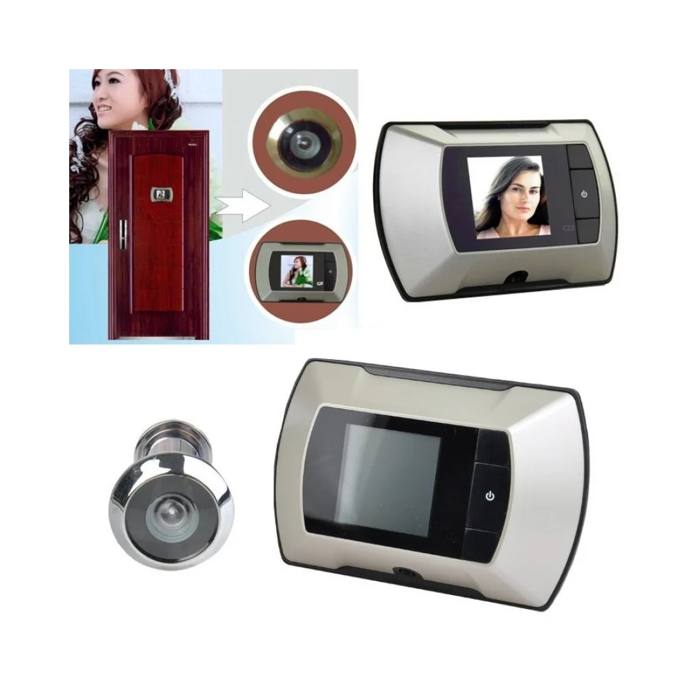 SPIONCINO ELETTRONICO TELECAMERA DISPLAY DIGITALE SCATTA FOTO COLORI LCD 2,4" - TrAdE Shop Traesio