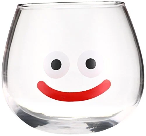 SQUARE ENIX Dragon Quest Smile Slime Fluctuating Glass 300ml Blue