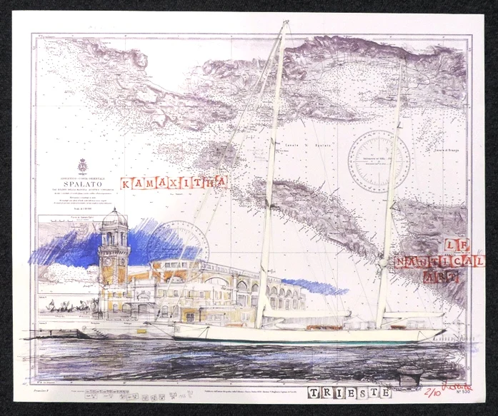 carta nautica “kamaxitha” - Arredamento marinaresco
