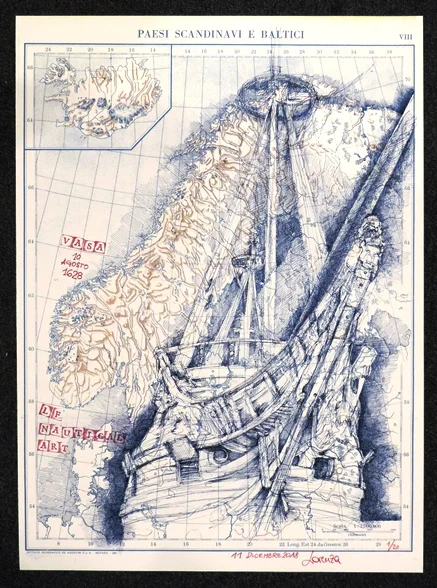 carta nautica “vasa” - Arredamento marinaresco