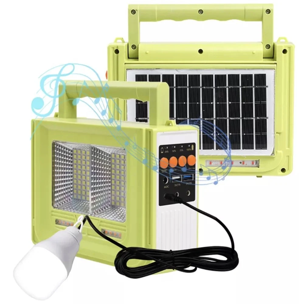STAZIONE DI ENERGIA SOLARE PORTATILE GENERATORE DI EMERGENZA LUCE A LED E AUDIO - TrAdE Shop Traesio