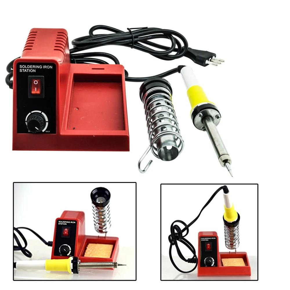 STAZIONE SALDANTE SALDATURA A STAGNO ANALOGICA SALDATORE 40W/8W CON 3 PUNTE JLT1 - Trade_Ox