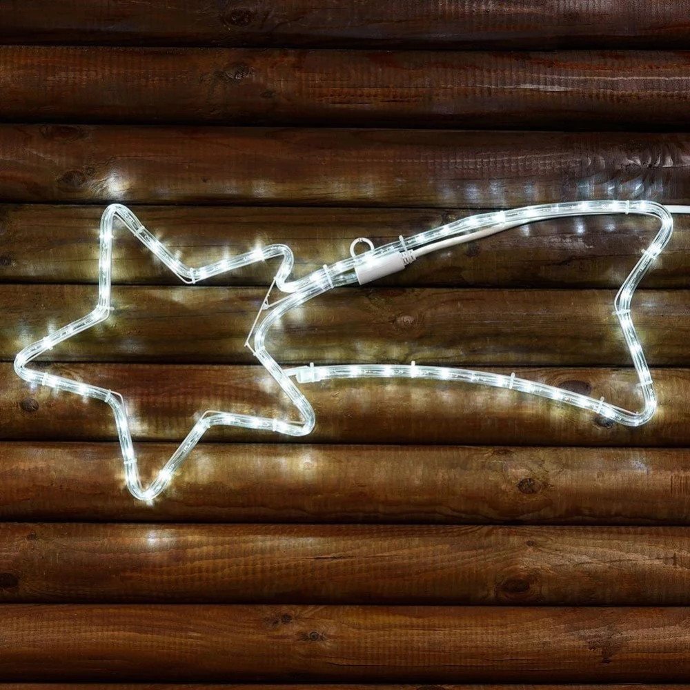 STELLA COMETA LUMINOSA 65 CM IN TUBO LUMINOSO A LED BIANCHI EFFETTO FLASHING - TrAdE Shop Traesio