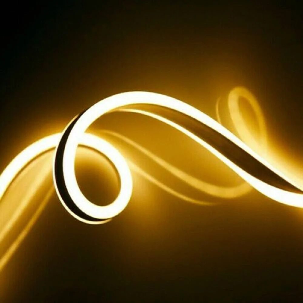 STRIP LED NEON FLESSIBILE STRISCIA DECORATIVA 5 MT IP65 VARI TONI DI LUCE U-12V