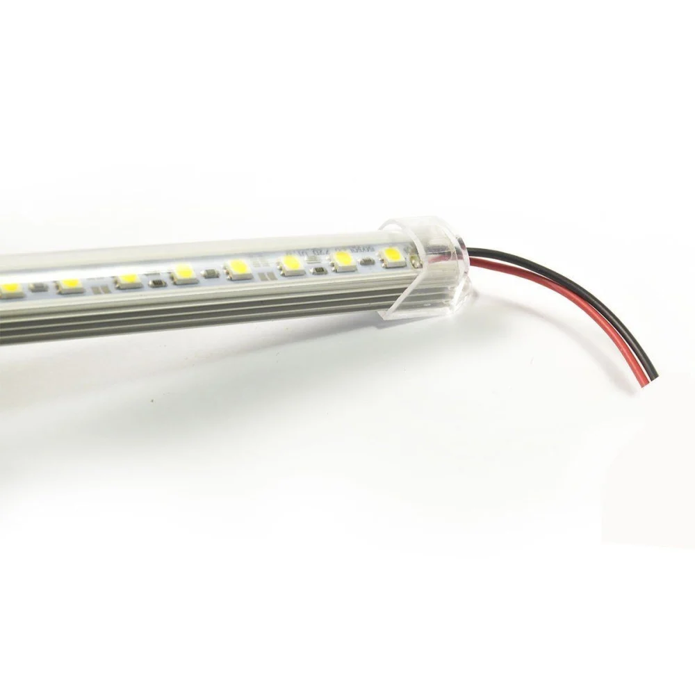 STRISCIA LED BARRA RIGIDA PROFILO ALLUMINIO COPERTURA PLEXIGLASS 2MT M METRI - TrAdE Shop Traesio