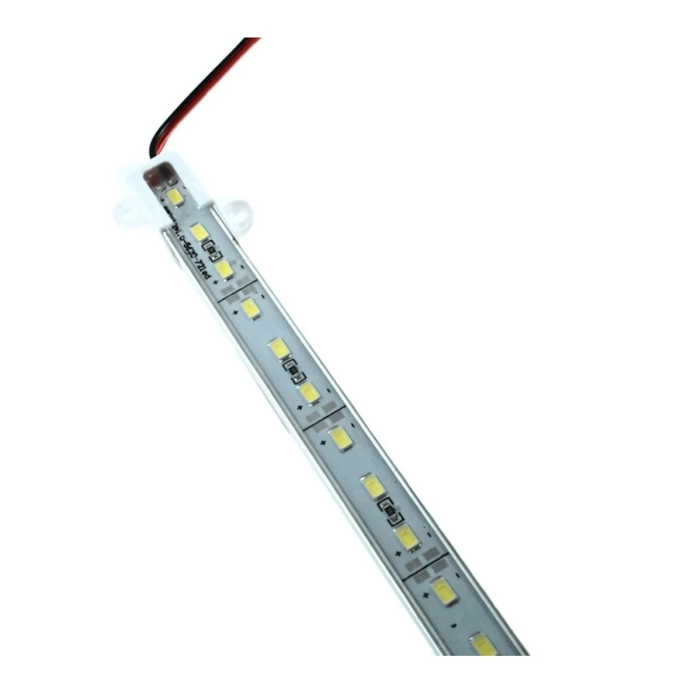 STRISCIA LED PROFILO BARRA ALLUMINIO IMPERMEABILE IP67 1 METRO 72 LED 5630 18w - TrAdE Shop Traesio