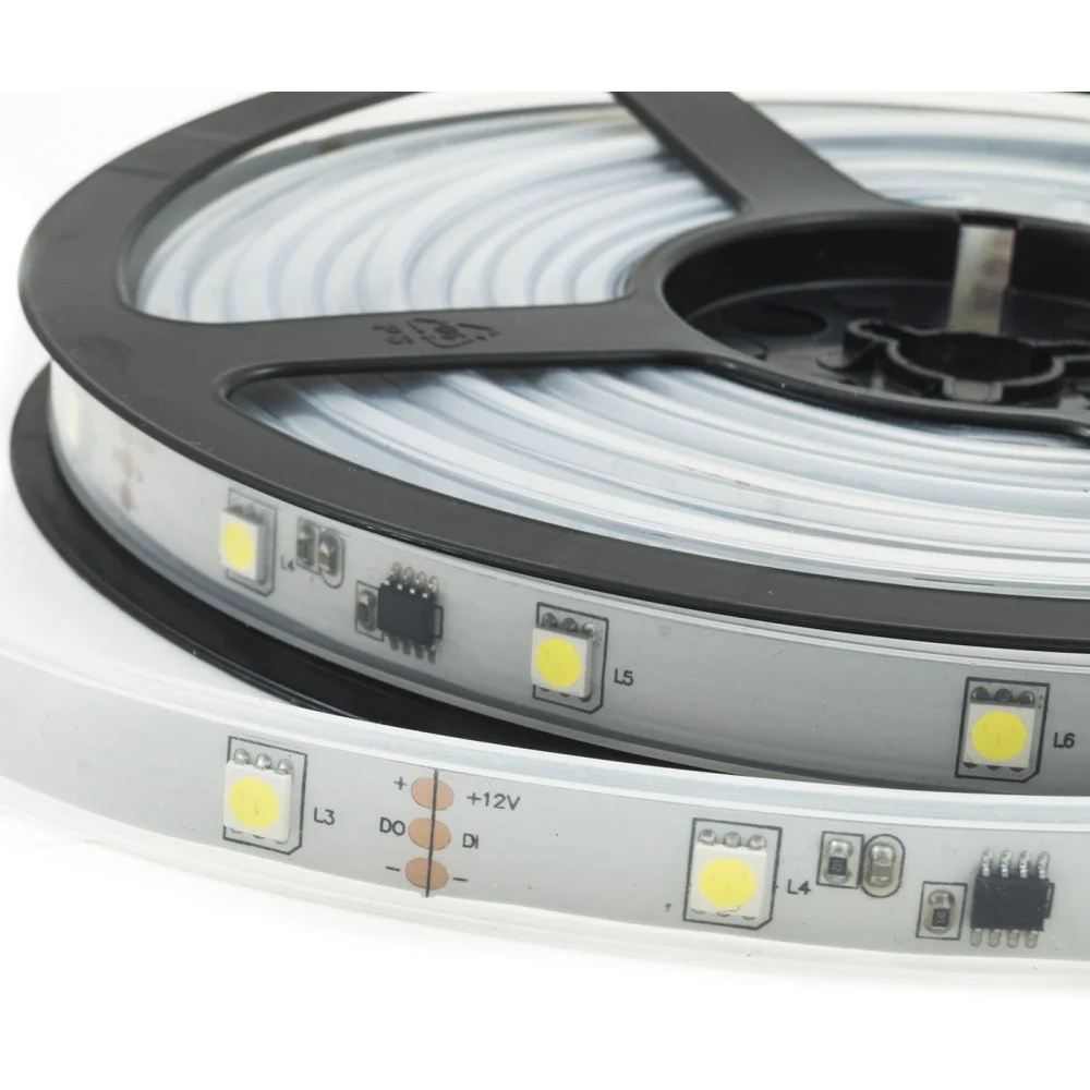 STRISCIA STRIP LED MULTIEFFECT SMD 5050 150 SMD FLESSIBILE LUCE COLORATA IP 20 - TrAdE Shop Traesio