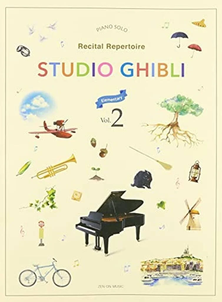 Studio Ghibli Repertorio recital per pianoforte solo livello base Vol 2 (English)