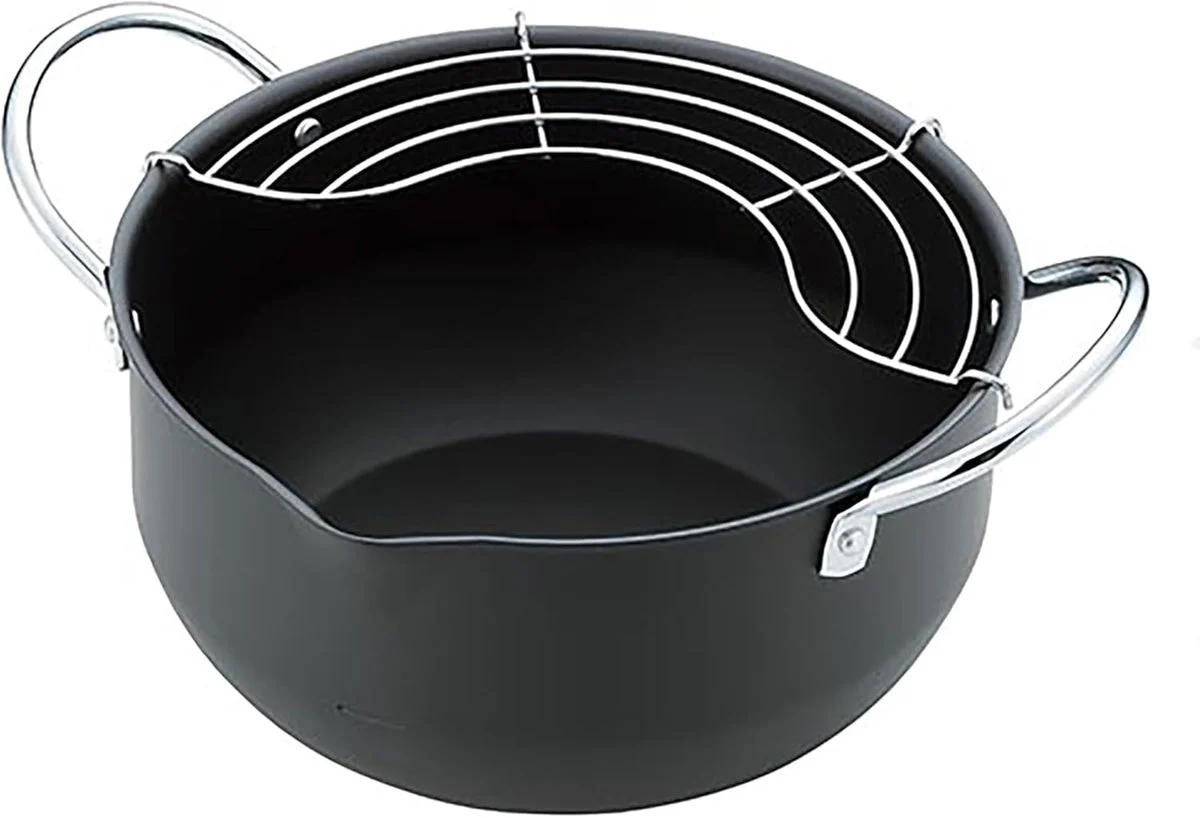 Summit Kogyo Iron Deep Frying Pot 20cm N 22cm - Summit Kougyou