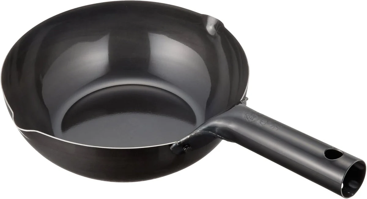 Summit Kogyo Wok in ferro per induzione con beccuccio Beijing 22cm - Summit Kougyou
