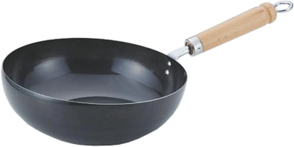 Summit Kogyo Padella wok in ferro anti-fuoriuscita made in Japan 23cm 26cm 29cm