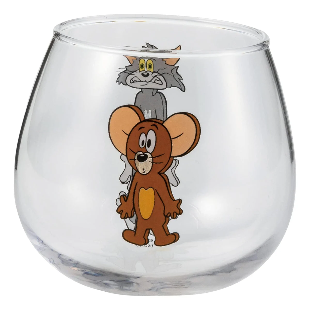 Sun Art Tom and Jerry Wobble Tumbler Glass 290ml SAN3717-1 Japan Made