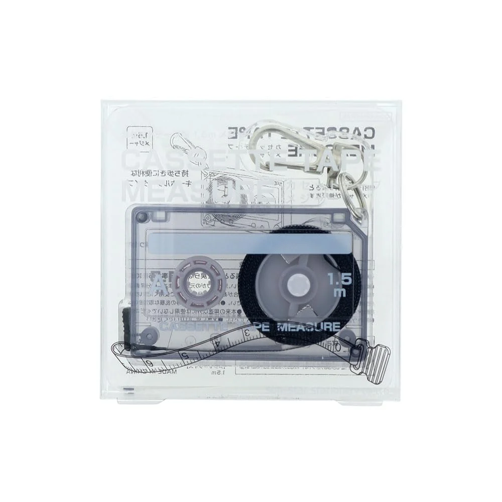 Sun-Star Cassette Tape Style Measuring Tape Emotional Clear