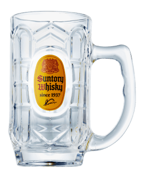 Suntory Kaku Whisky Soda Mug Glass 12.7oz. 375ml