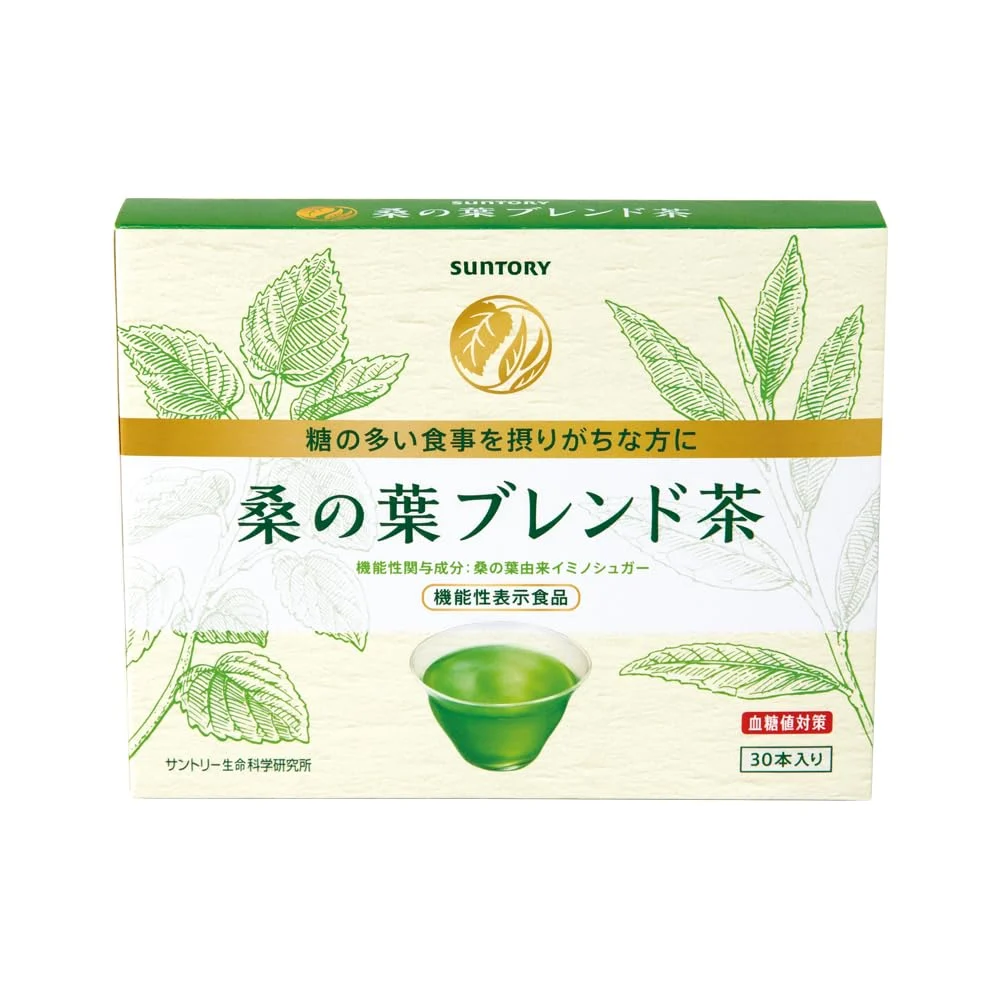 Suntory Mulberry Leaf Green Tea Blend for Blood Sugar Support 30 Bottles - Suntory Wellness
