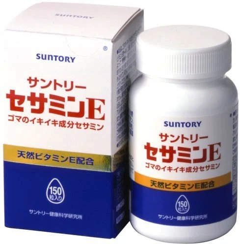 Suntory Sesamin E 150 - Antioxidant Supplement - 150mg - 30 Capsules