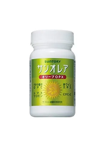 Suntory Sun Olea Olive OPC Polyphenol Grape Seed Supplement 120 Capsules - Suntory Wellness