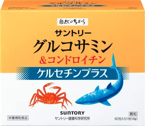 Suntory Wellness Glucosamine & Chondroitin Supplement 60 Packets 30 Days