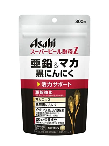 Super Levadura de Cerveza Z con Zinc, Maca y Ajo Negro 300 cápsulas - Asahi