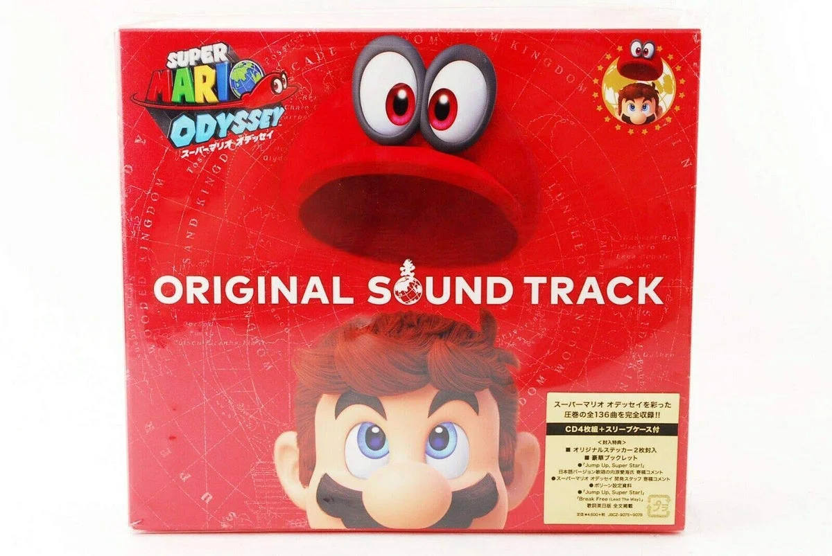 Super Mario Odyssey colonna sonora originale deluxe 4 CD con custodia sleeve case - WAFUU JAPAN