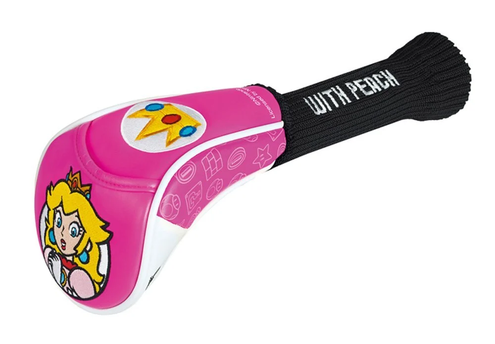 Super Mario copritesta per legno da fairway ricamato SMHF004 Peach