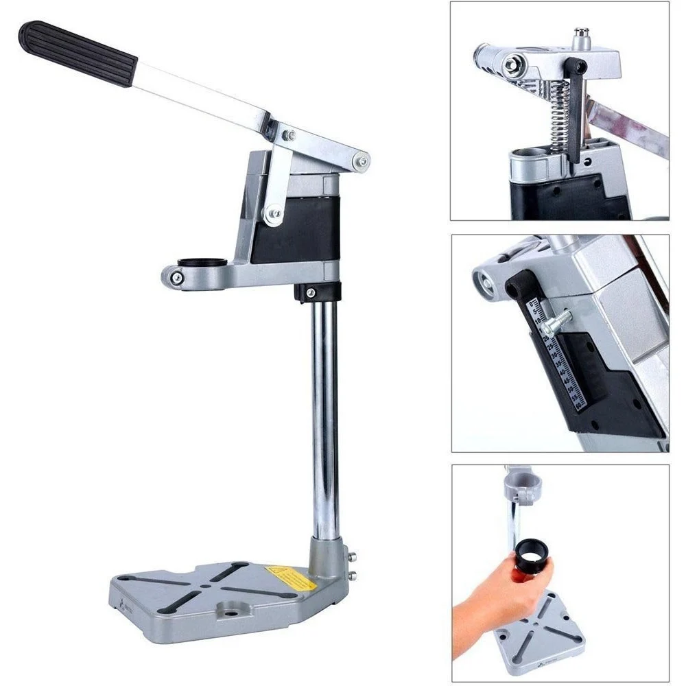 SUPPORTO A COLONNA PER TRAPANO OFFICINA PROFESSIONALE REGOLABILE ACCIAIO 43 mm - Trade_Ox