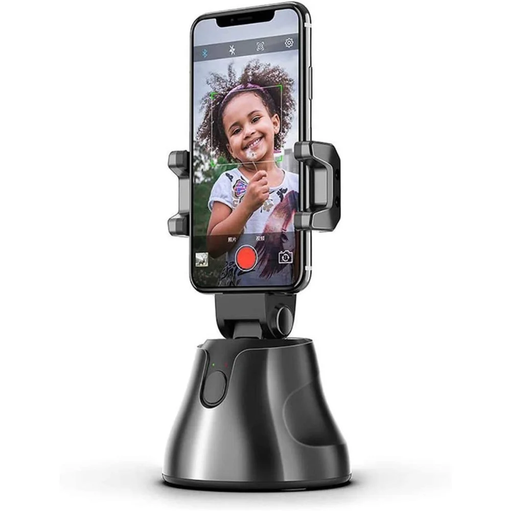 SUPPORTO PER CELLULARE FOTOCAMERA CON INQUADRATURA AUTOMATICA 360° SMART AI VLOG - TrAdE Shop Traesio