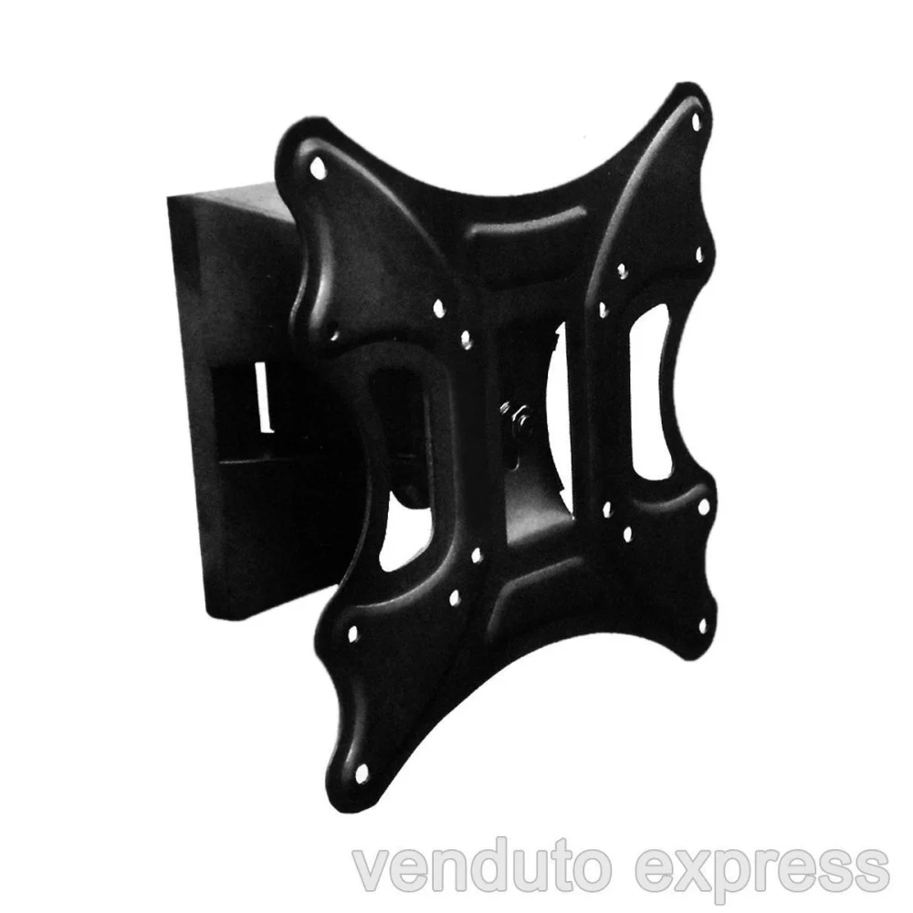 SUPPORTO PER TELEVISORE PLASMA LCD DA PARETE 10-37" MURO TV REGOLABILE - 041363