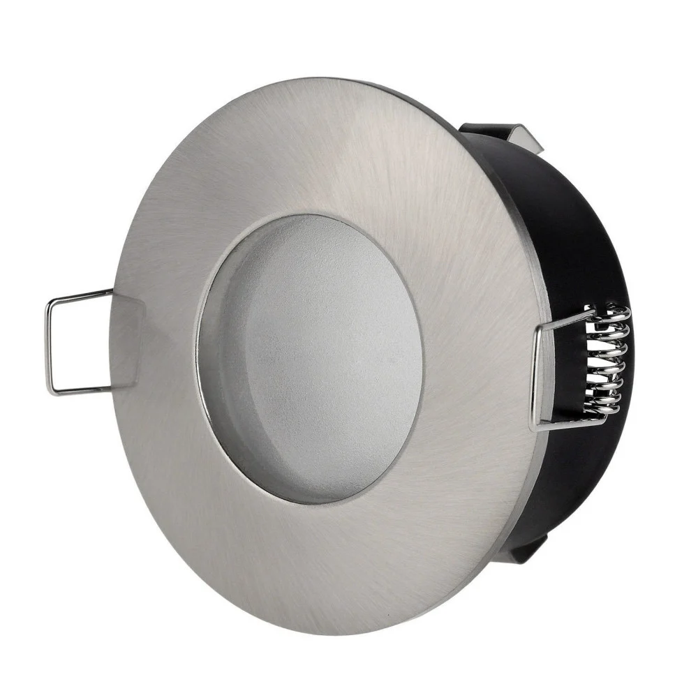 SUPPORTO PORTA FARETTO DA INCASSO LAMPADINE LED MR16 PAR16 ROTONDO ACCIAIO 75MM - TrAdE Shop Traesio