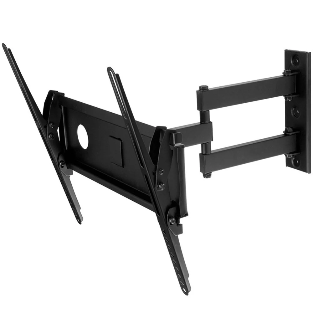 SUPPORTO TV DA PARETE STAFFA ORIENTABILE PER SCHERMI DA 26'' A 47'' COLORE NERO - TrAdE Shop Traesio