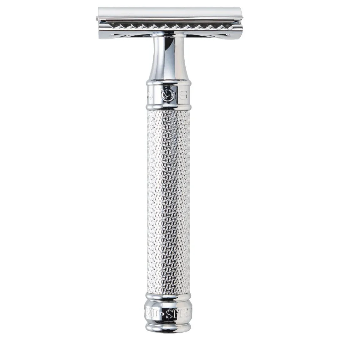 SUWADA double edge safety razor short chrome DE89KN14BL - WAFUU JAPAN