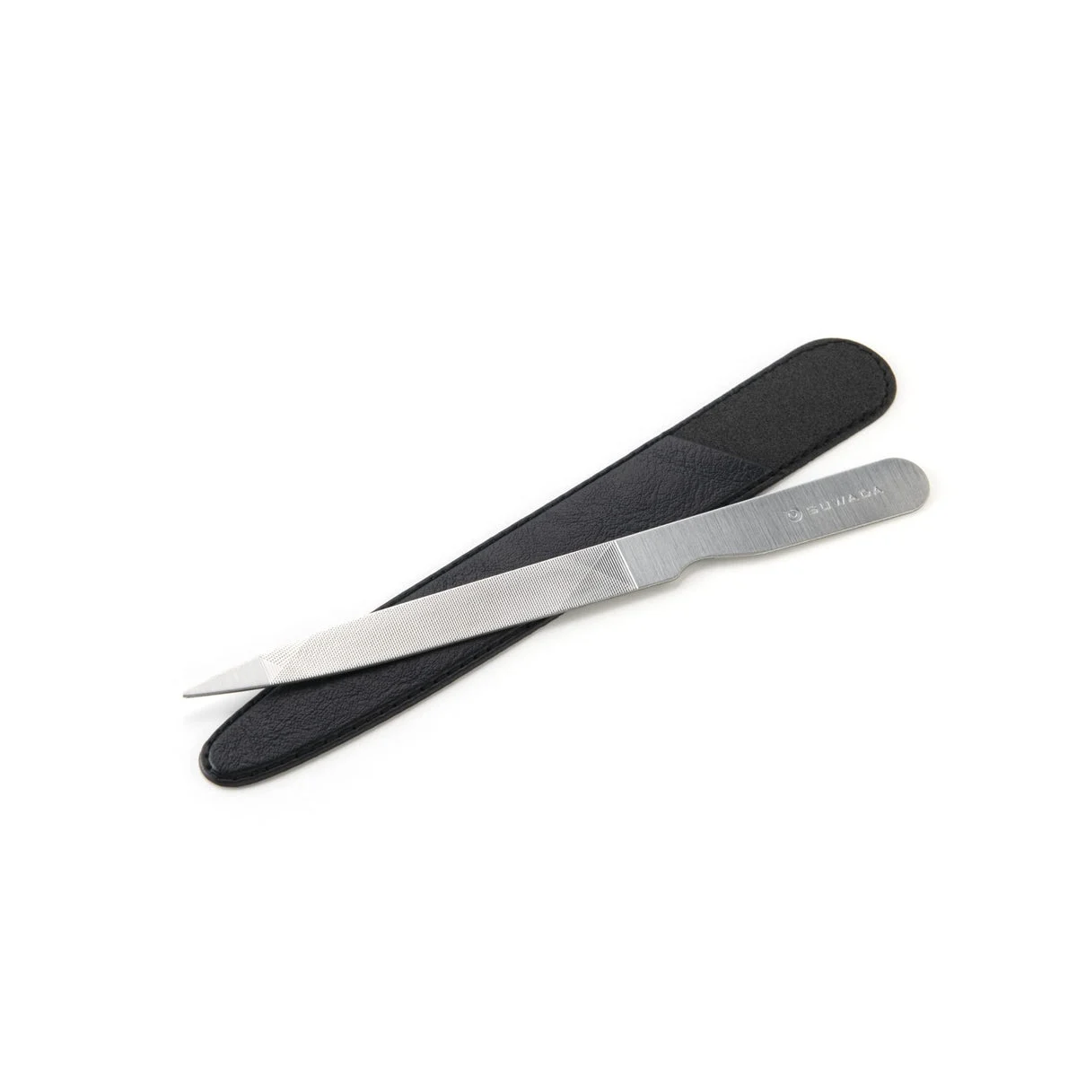 SUWADA Lima per Unghie in Acciaio Inossidabile con Custodia 150mm Nera