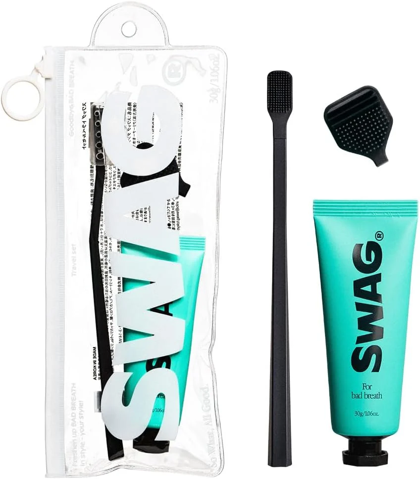 SWAG Toothpaste Travel Set Super Mint Breath Care 100g Xylitol
