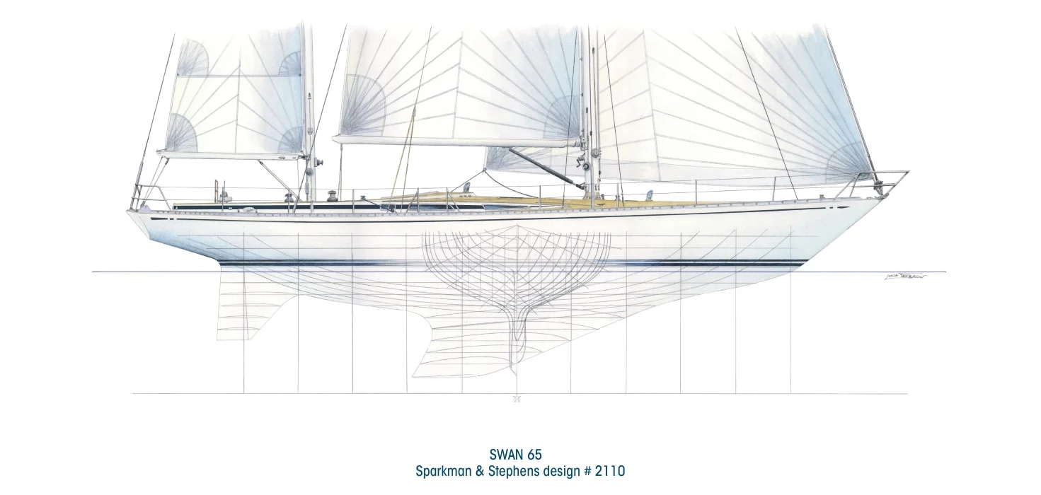 profilo: swan 65 – sparkman & stephens design #2110 - Arredamento marinaresco