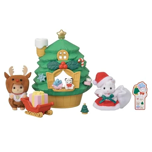 Sylvanian Families Casa di Babbo Natale con Albero di Natale SE214 3 Anni+