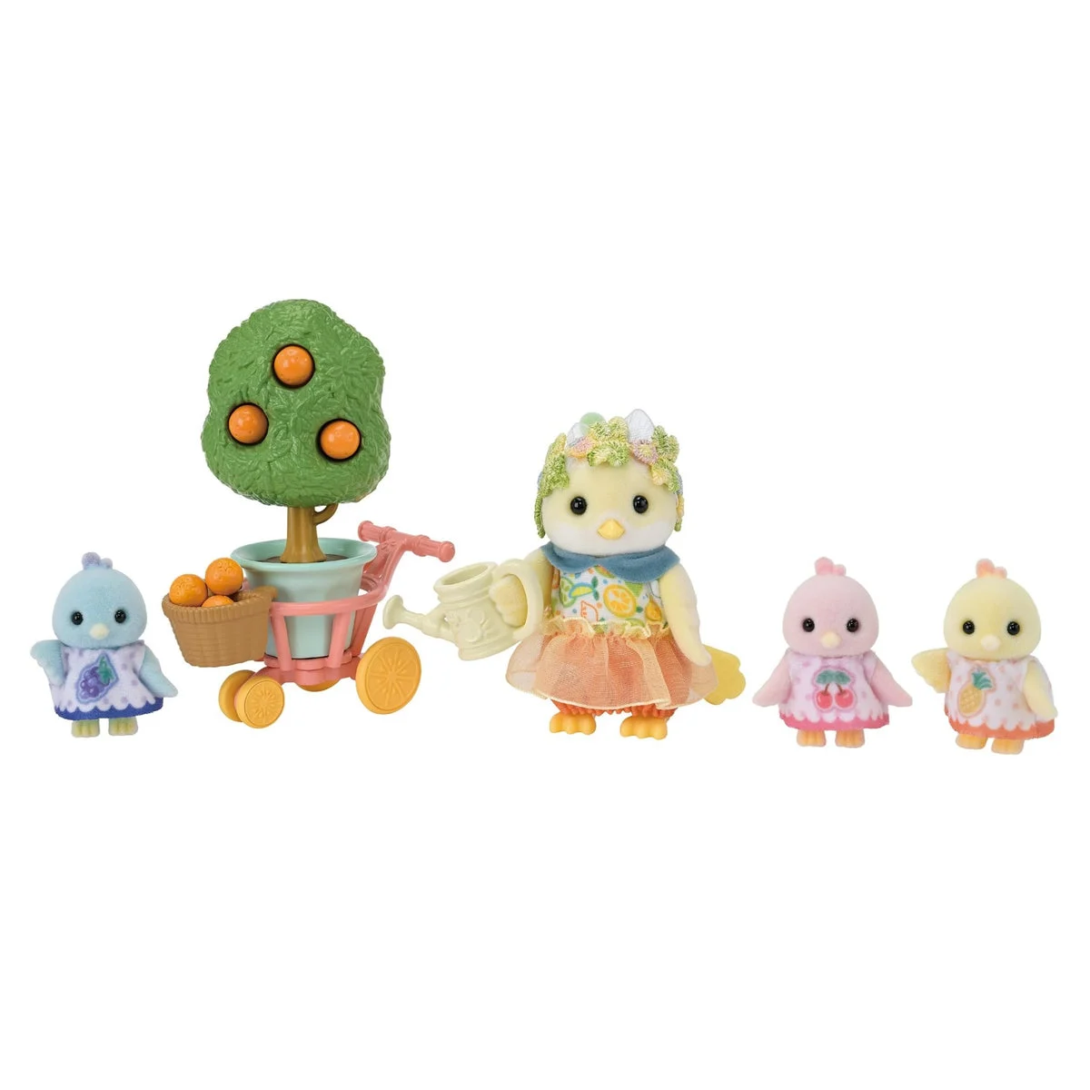 Sylvanian Families set di personaggi, cert. ST, 3+, Citrus Bird Family, FS-62