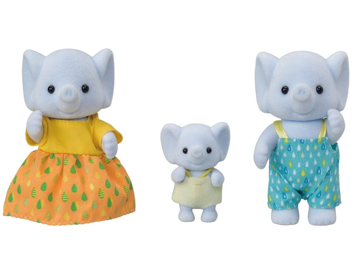 Sylvanian Families Elephant Family Doll Set FS-38 Ages 3+
