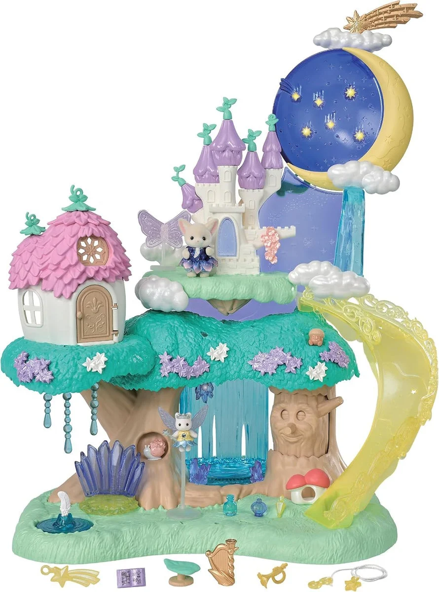 Sylvanian Families playset da 3 anni Bosco delle Fate e Castello Magico