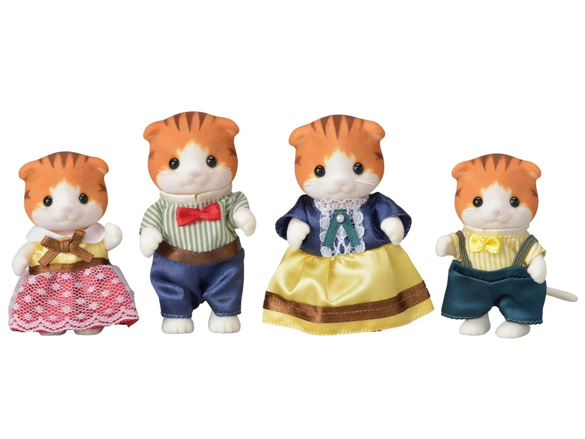 Sylvanian Families Maple Cat Family Doll Set FS-30