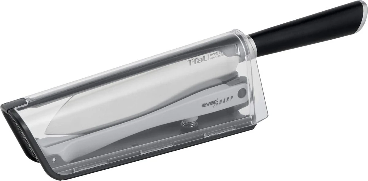 T-fal EverSharp coltello da cucina autoaffilante 16.5 cm con custodia K255S2